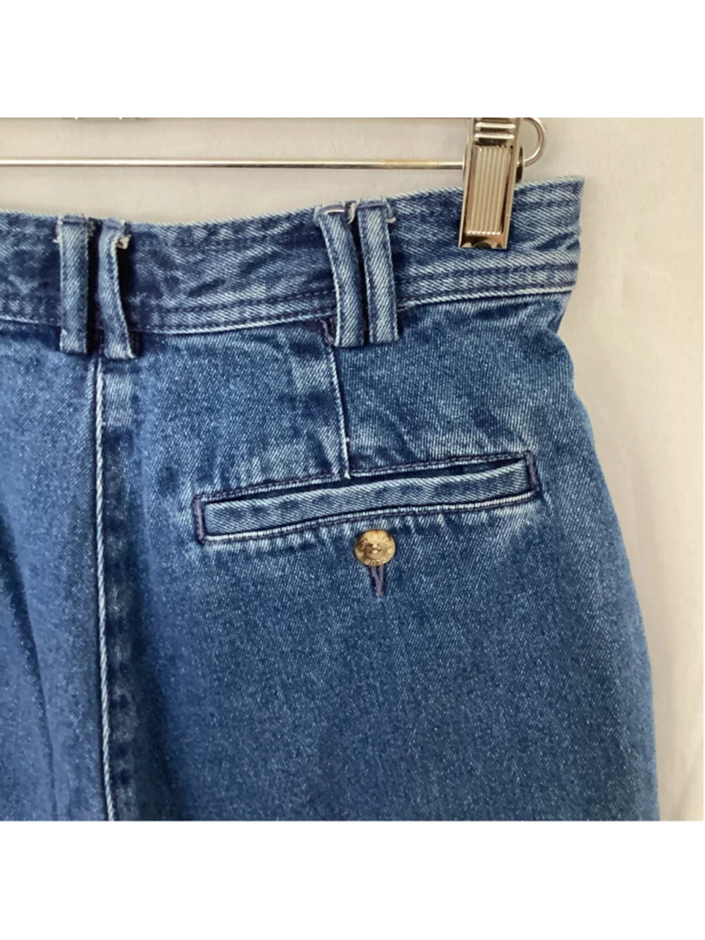 Charter Club Vintage Denim Shorts High Waisted Pleated Size 6